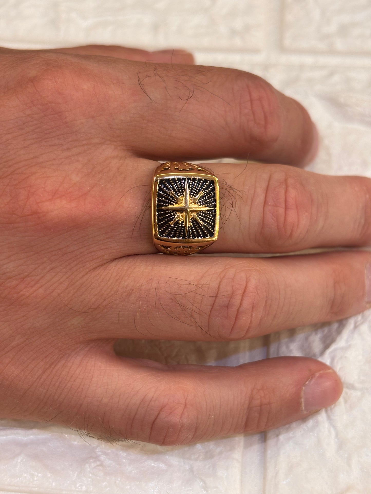 Anello Uomo Oro Giallo 18 Carati