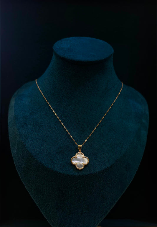 Collana Ciondolo Madre Perla Oro Giallo 18 Carati