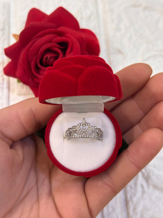 Anello Corona con zirconi Argento 925