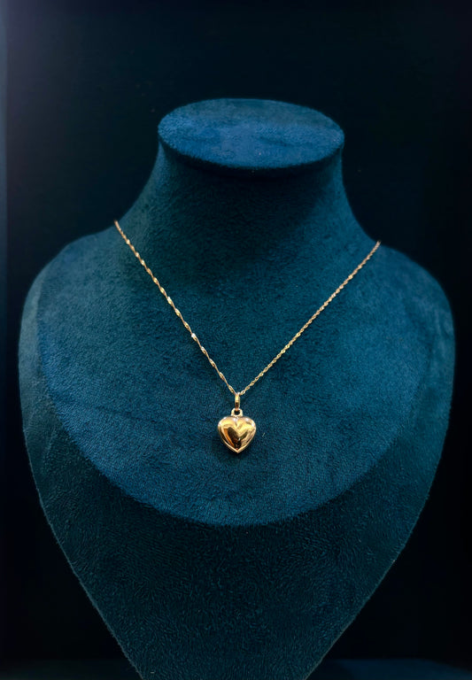 Collana Oro 18 Carati cuore