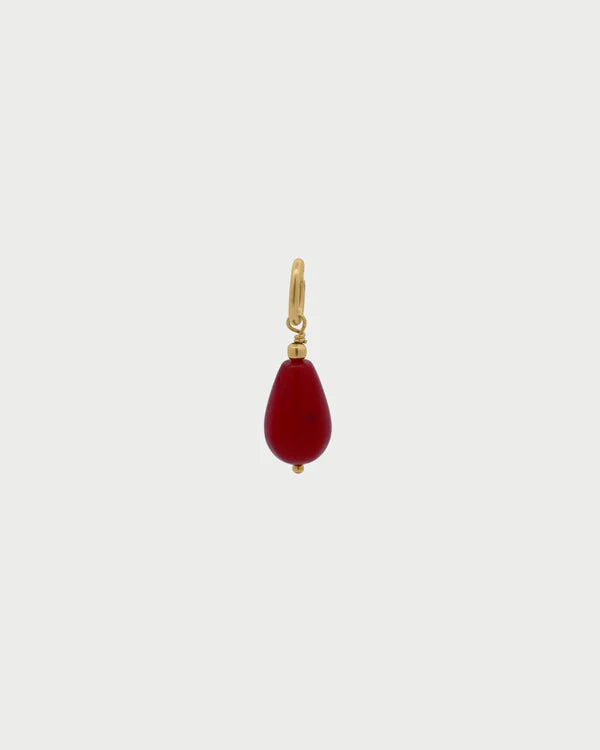 RUE DES MILLE Charm Bamboo corallo Drop collezione CHARMBAR CB-CN54