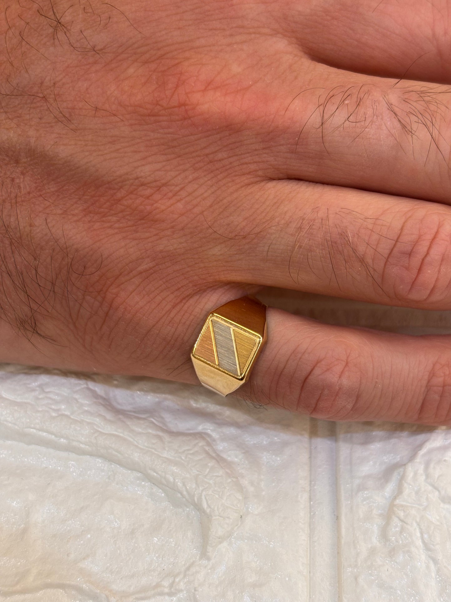 Anello Uomo Mignolo Oro giallo 18 carati