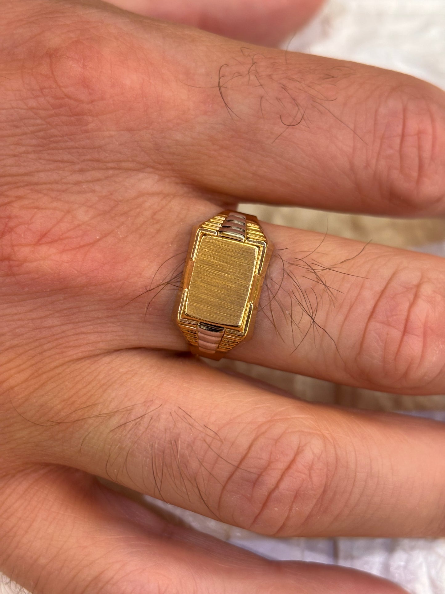 Anello Uomo Oro Giallo 18 Carati