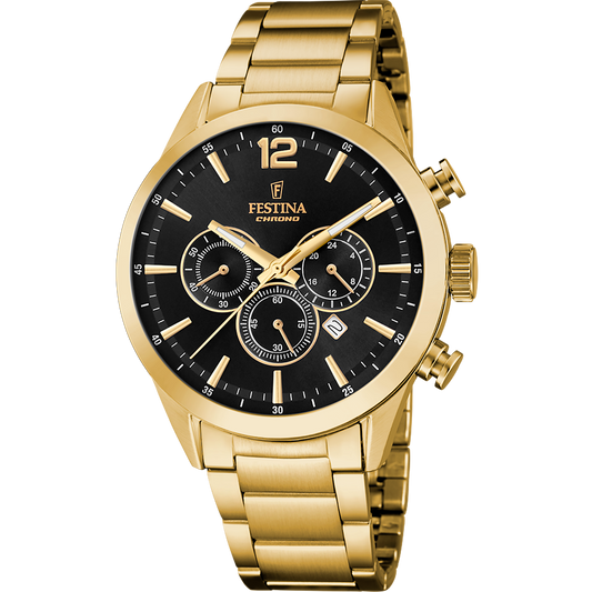 Orologio Uomo Festina TIMELESS CHRONOGRAPH F20633/3 NERO GOLD