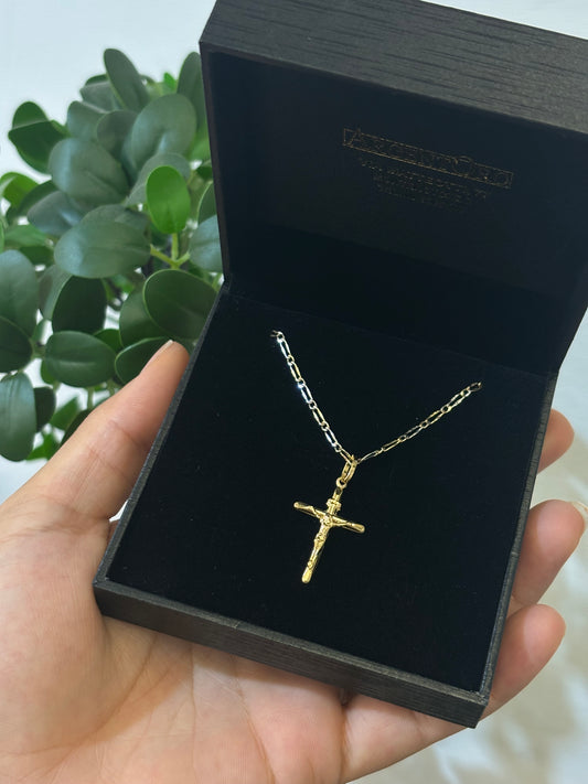 Collana Crocifisso Oro Giallo 18 Carati