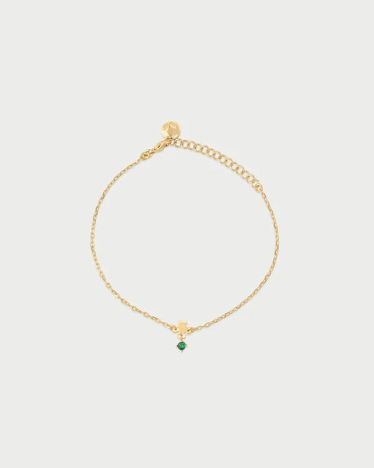 RUE DES MILLE Bracciale mini quadrifoglio e punto luce collezione ESSENCE BRZ-024QUADAU
