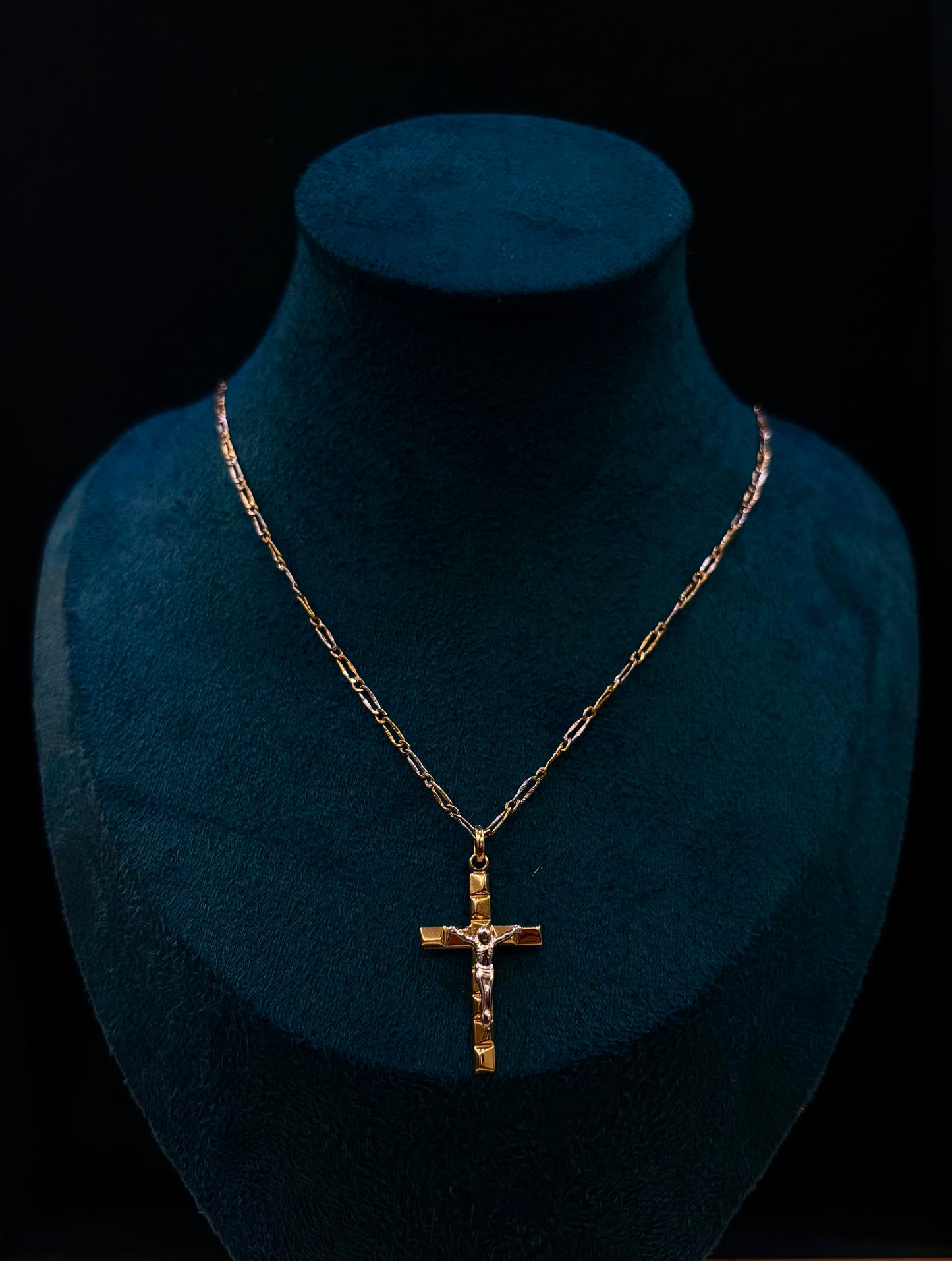 Collana Crocifisso Oro Giallo 18 Carati