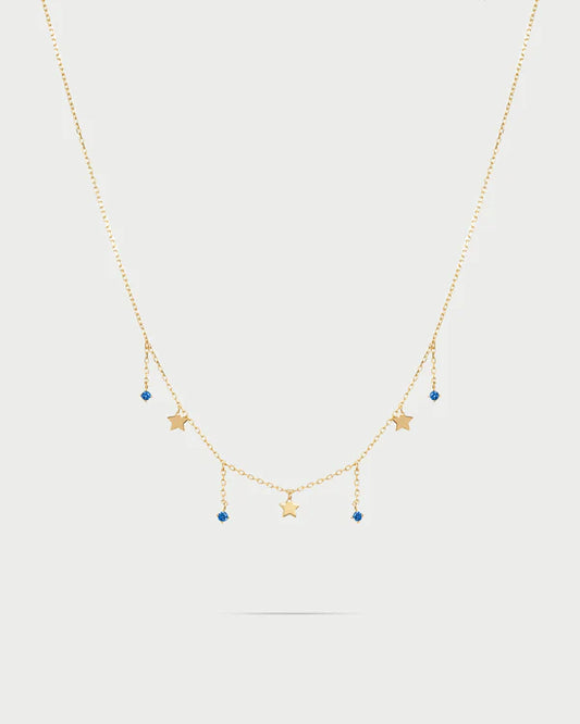 RUE DES MILLE Girocollo 3 mini stelle e punti luce line collezione ESSENCEGRZ-024M3STEAU