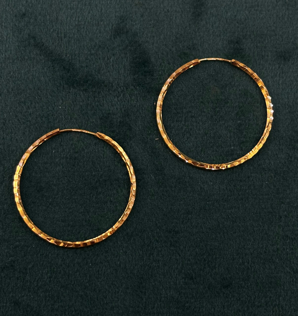 Orecchini oro giallo cerchio diamantati