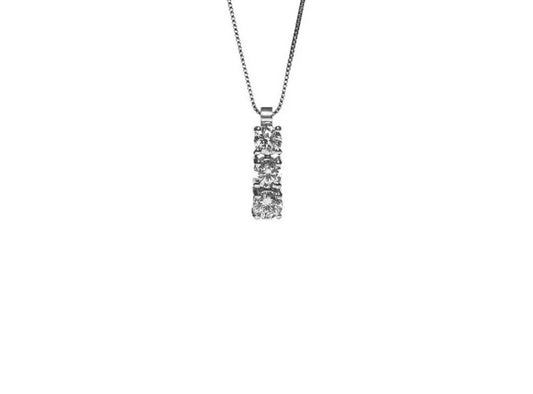 COLLANA PROMESSE GIOIELLI DONNA TRILOGY DIAMANTI GTRY