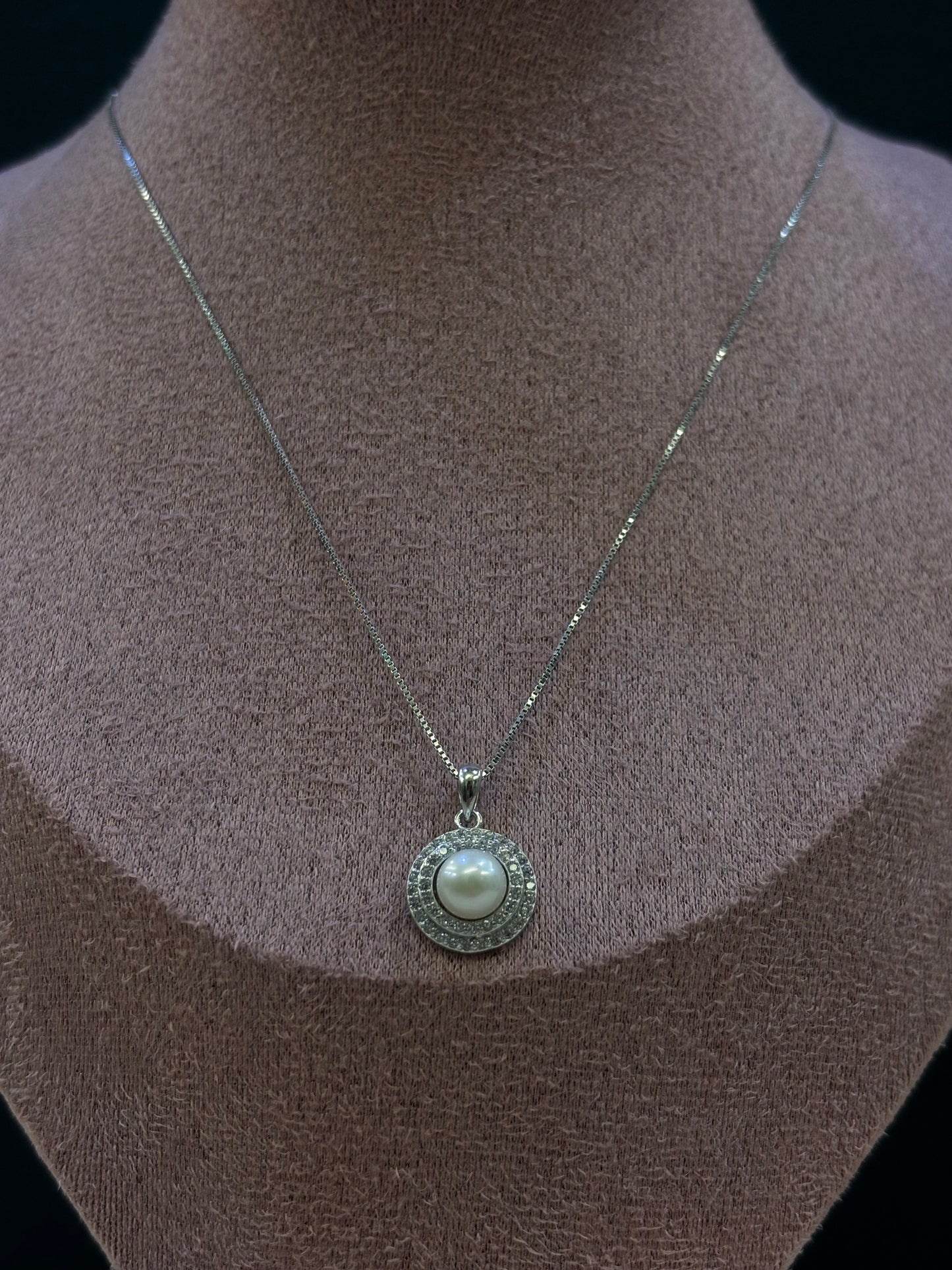 Girocollo Perla e Zirconi