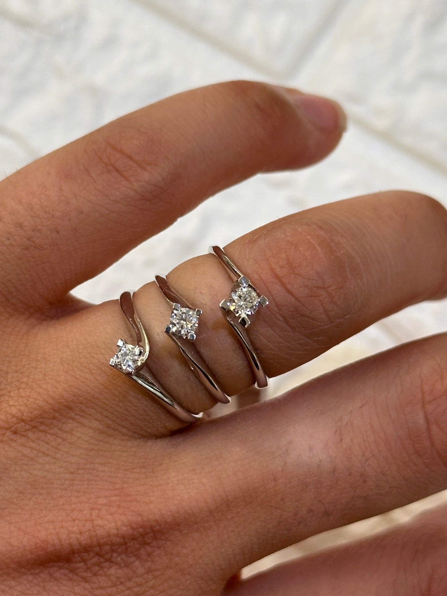ANELLO SOLITARIO ORO E DIAMANTE PROMESSE GIOIELLI