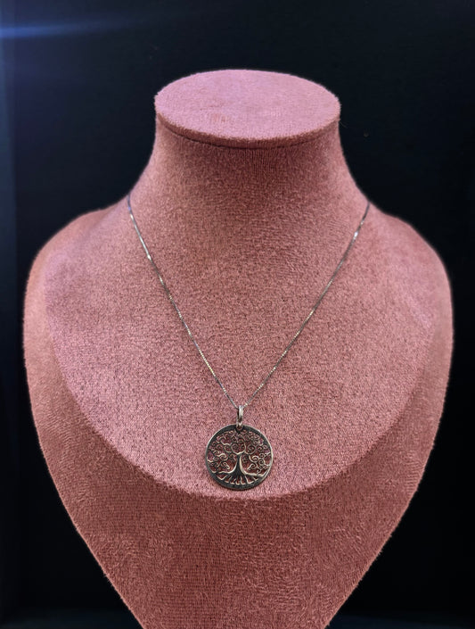 Collana Donna Albero della Vita Argento