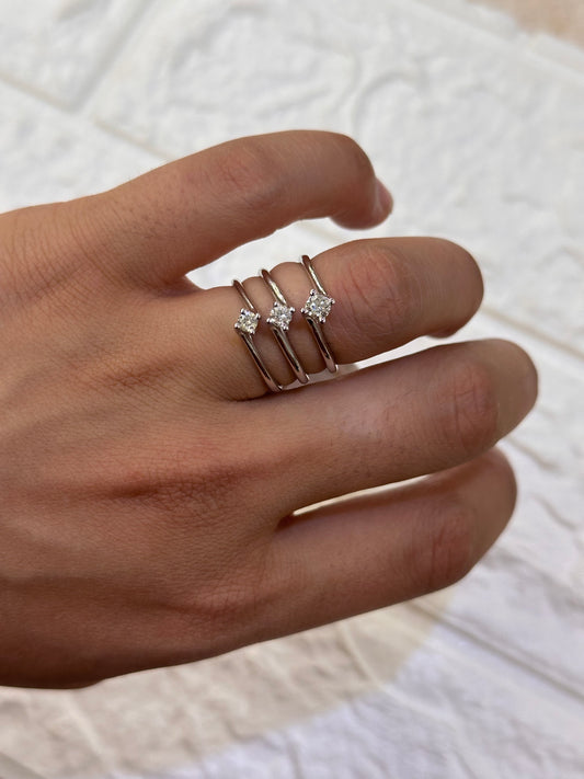 ANELLO SOLITARIO DIAMANTE PROMESSE GIOIELLI