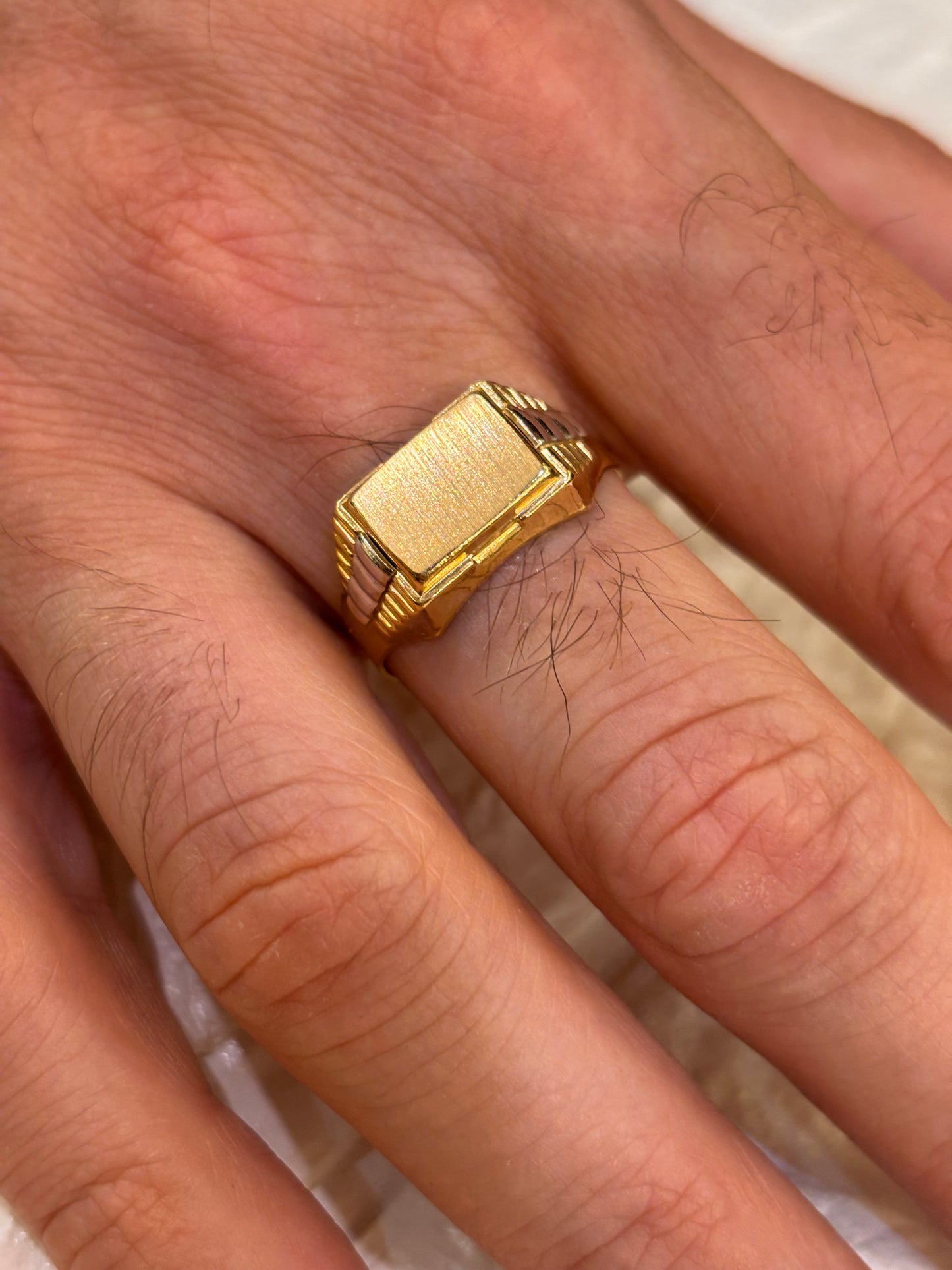 Anello Uomo Oro Giallo 18 Carati