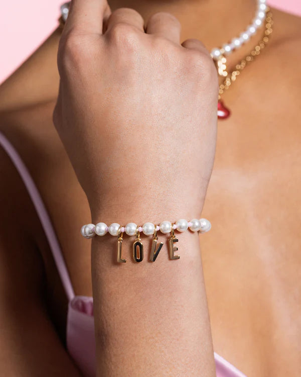 RUE DES MILLE Bracciale Perla e zirconi milky rosa collezione CHARMBAR CB-LBR 07 C1