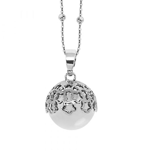 Collana Chiama Angeli con ciondolo sonoro e coppetta di stelle TR/GR03B