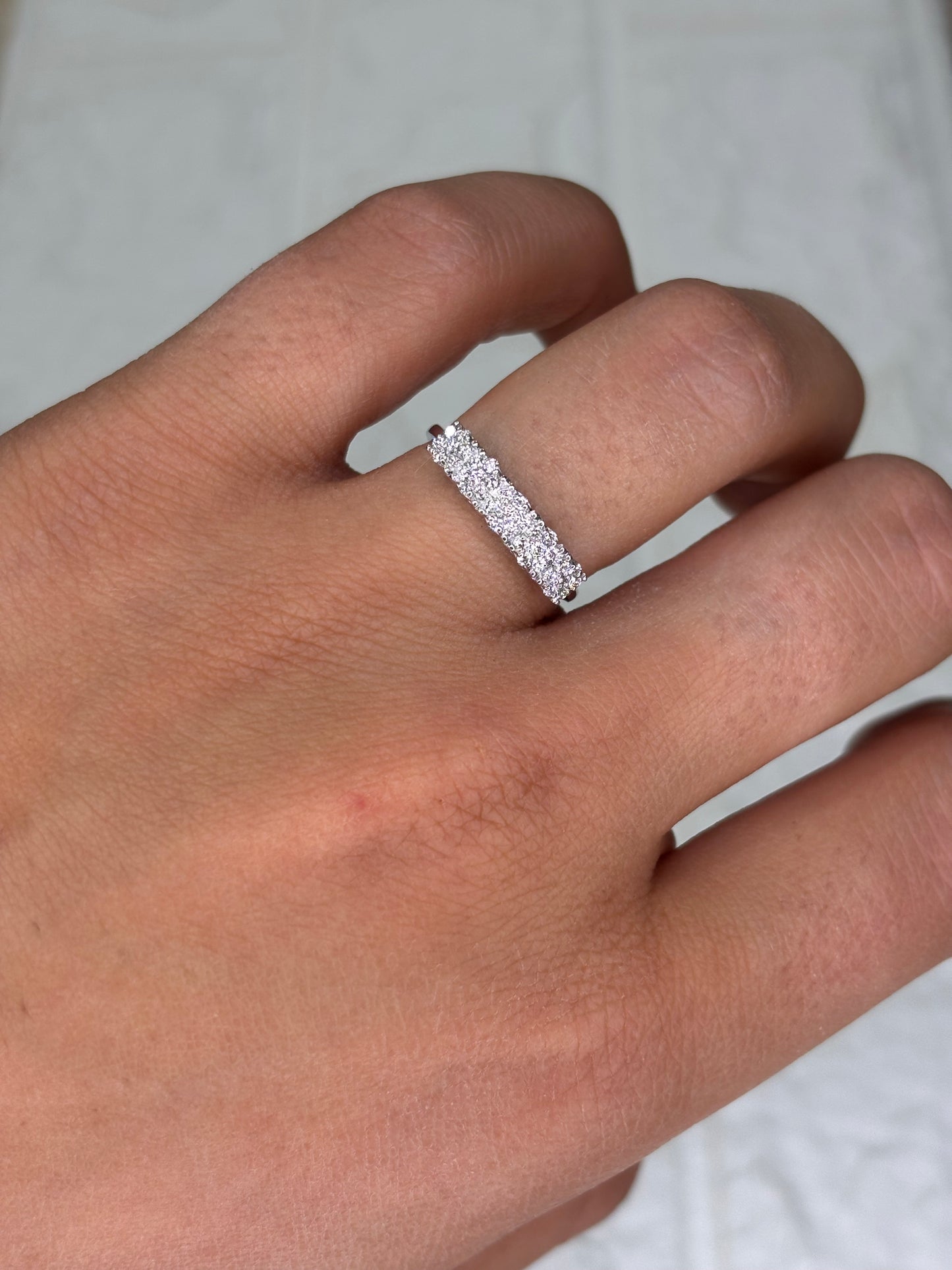 Anello Veretta Magic Promesse Gioielli Oro Bianco e Diamanti