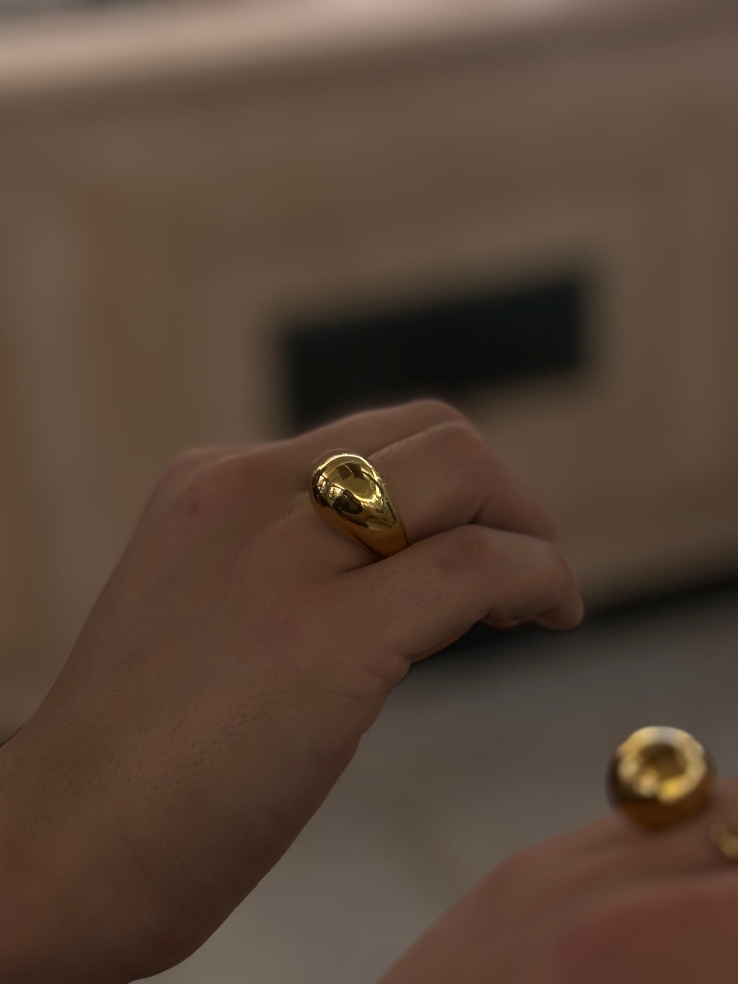 Anello Goccia Gold